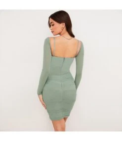 Solid Low Cut Pleated Mini Dress SD080270 -OTIS Clothing Shop 3c1db975 a2ed 4c68 b670 cc154d32196a 6B1007763591B6B8A89BE245CA7CC802