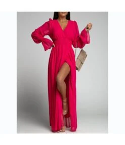 Nipped Waist Long Sleeve Slit Chiffon Dress Wholesale Maxi Dresses SDN535518 -OTIS Clothing Shop 3d82a6ce 00c1 4af6 9f94 1aceeaace63c 1c2422762a060f63b66ace0b6206b3e5
