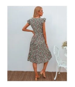 Floral Print V-Neck Frill Sleeve Midi Swing Dress Casual Summer Wholesale Dresses SD204674 -OTIS Clothing Shop 3da961d3 5033 41a1 b310 781dd6ce6c86 E6998508E0B182F182A4A07F6EF13978