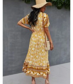 Floral Print V Neck Fringe Tie-Up Short Sleeve Resort Dress Wholesale Womens Boho Dresses SDN533139 -OTIS Clothing Shop 3db56bc2 5883 452e 9924 09331ba32bc2 b8c06c7aea98c4d06cf444cb62d89dfe