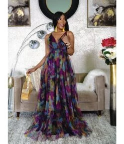 Mulitcolor Printed Sling Party Dress Sexy Deep V Vacation Wear Wholesale Maxi Dresses Trendy SD204092 -OTIS Clothing Shop 3f5d58d4 3ad8 4f1a 9916 b0e5f3bfffab FE52C824A072117E973157056843F104