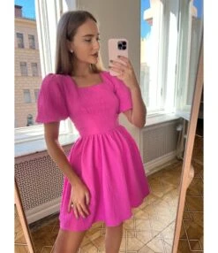 Fashion Square Neck Bubble Sleeve High Waist A-Line Mini Dress Wholesale Dresses SDN562842 -OTIS Clothing Shop 432666a7 843f 4cfb 8965 596dc6825069 1b1e8b1d5b0cd8529aba1e197329c392