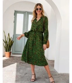 Fashion V Neck Leopard Print Midi Dress High Waist Long Sleeve Slim Wholesale Dresses SDN560438 -OTIS Clothing Shop 44e72c7b 5730 459f b99d c9286d93f3cc a928d58e6fe7b2fa51185628269c7c71