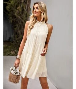 Sexy Lace-Up Tank Top Dress Sleeveless Crew Neck Solid Color Casual A-Line Tiered Wholesale Dresses SDN560684 -OTIS Clothing Shop 456d384e f9db 4bec b9e2 7a8192b87e6f 51e6792053b74400dde2fcdf549c0382
