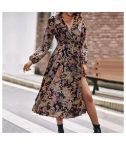 Elegant Long-Sleeved Fashion Printed Slim Slit A-Line Midi Dress Wholesale Dresses SDN538604 -OTIS Clothing Shop 4768561f 5339 4921 a139 836acfa06bca 38ed71fd499426a0bbc3fad6fb4730ec