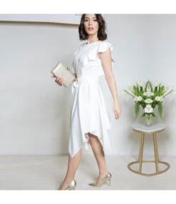 Fashion Square Neck Ruffle Sleeve Dress Solid Color Irregular Wholesale Dresses With Belt SDN560090 -OTIS Clothing Shop 4b69b8dc b178 46f3 8e36 dabfcc67156f 5d15f8657c44a7dc47c44ec25406180e