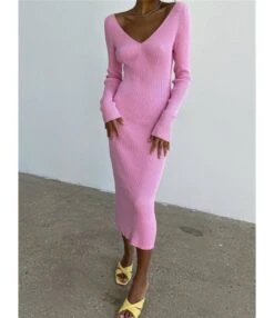 Knitted Long Sleeve Deep V Slim Solid Color Midi Dress Wholesale Dresses SDV463847 18 Knitted Long Sleeve Deep V Slim Solid Color Midi Dress Wholesale Dresses SDV463847 -OTIS Clothing Shop 4fdde1c0 e28e 4a16 8814 b94dd36097e4 4aa06a2bb7198f76c7bb6bc3bfd1dcce