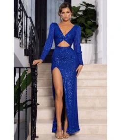 Sexy V-Neck Sequin Hollow Long-Sleeve Evening Dress Wholesale Maxi Dresses SDN53821325 -OTIS Clothing Shop 533dcbeb f722 4396 8c88 bc192e5a6d2e 05ac7b39f15d23a6d45d4592a01f3166