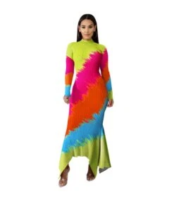 Full Sleeve Slim Printing Irregular Swing Stand Collar Maxi Dress SD080544 -OTIS Clothing Shop 53af5826 b7d2 46c5 9e0c f5cf9b69a3c4 30A7D6CA1E30D6E612C2871257585072