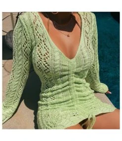 Long Sleeve Deep-V Drawstring Sexy Pleated Knitted Dress Wholesale Dresses SDN536051 -OTIS Clothing Shop 53fb2bec d5bc 441f 88f7 a39e7a975100 O1CN01vdS2Bz27OUtW7avvu 3296187787 0 cib