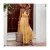 Polka Dot Print Lace Stiching V-Neck Chiffon Slip Swing Dress Sexy Sundresses Trendy Wholesale Maxi Dresses SD531742
