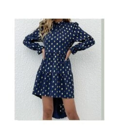 Polka Dot Bronzing Half High Neck Dress SD160345 -OTIS Clothing Shop 58c02ba5 e658 46f2 8bc5 9b52df27895b 0453B4EEEE48FB937B5234D46368AD51