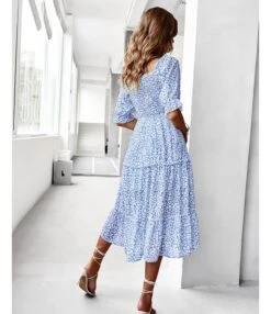 Sexy Off Shoulder Floral Midi Swing Dress High Waist Petal Sleeve Slim Vacation Wholesale Dresses SDN560630 -OTIS Clothing Shop 5b944991 9b8b 41e6 a4ee 9064650fbde8 34e239ce4cf9c12de30e911988fc0aed