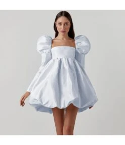 Sexy Square Neck Satin Dress Puff Sleeve Solid Color A-Line Wholesale Dresses SDN560919 -OTIS Clothing Shop 5be00ba4 ecd0 4751 b01d 92c27c366bdf f2628ed0312e70865e50098052a53eed