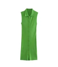Fashion Lapel Sleeveless Shirtdress Single-Breasted Knit Bodycon Dress Sexy Wholesale Jersey Dresses SDN532473 -OTIS Clothing Shop 5dba7668 73a4 49fe bf44 245d11fdcc49 4b819512248e7dd2d56c75521dcb3223