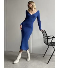Knitted Long Sleeve Deep V Slim Solid Color Midi Dress Wholesale Dresses SDV463847 15 Knitted Long Sleeve Deep V Slim Solid Color Midi Dress Wholesale Dresses SDV463847 -OTIS Clothing Shop 612d37d8 3417 419f a4a9 35f8505c73aa 9f65287472bd5e909ad8ac7910bc4c41