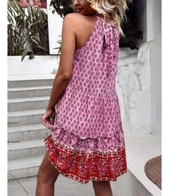 Fashion Print Halter Neck Dress Swing Casual Resort Wholesale Womens Bohemian Dresses With Pockets SDN560296 -OTIS Clothing Shop 64535c4a a540 4367 84d1 afe856ec4275 ba6d7722c17781a0ef666eac0b1f142a