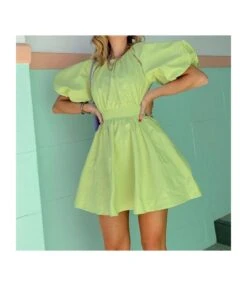 Wholesale Women Hollow Mini Dress Solid SD180180
