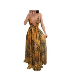 Fashion Print Deep V Neck Open Back Chiffon Beach Sling Wide Swing Dress Sexy Wholesale Maxi Dresses SD55497 -OTIS Clothing Shop 6771254e 4150 4ccf 895b 349b95bfe933 d29edc02e669e4f3ad5a4f855b65dde5
