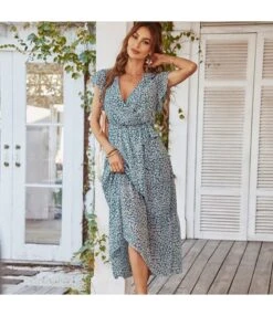 Tieback Design Casual Vacation Dress V Neck Wholesale Dresses SD191088 -OTIS Clothing Shop 67ef4e84 d473 4d75 a0bc e8d22e54fa92 C93212264AEEE1E5AB468BE552474898