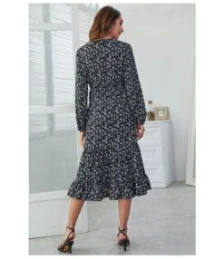 Floral Printed V-Neck Long Sleeve High Waist Flowy Ruffled Dress Casual Wholesale Dresses SDN532613 -OTIS Clothing Shop 693d44d5 4414 4fed a201 4b58ff65b853 282121772d402a0af1c47bc0f447efda