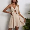 Lace-Up Solid Color Bowknot Cotton & Linen Slip Vacation Dress Wholesale Dresses Sexy Womens Clothing SD204239 -OTIS Clothing Shop 69451df2 d677 42b5 ade0 9821da1f5eae 6299425550046a7a7ba3529bc33f6869