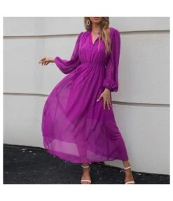 V-Neck High Waist Balloon Sleeve Casual Purple Swing Dress Wholesale Dresses SDN537340 -OTIS Clothing Shop 6c5b66d1 889f 402b 8a32 9eb0ec4c0dba 7c5a0ac814c611161a7c084a9ac99b05
