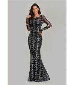 Sequin Slim Party Dress Elegant Party Long Sleeve Fishtail Evening Dress Wholesale Maxi Dresses SDN537007 -OTIS Clothing Shop 6f6f0230 32bc 433b 8ddd 10ff84d1592e 327b032f93ecfba62b06f2961c572a97