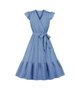 Solid Color Casual Tie-Up Waist Jacquard Vintage Swing Dress Wholesale Dresses SDN535503 -OTIS Clothing Shop 73531b8f 9aca 476c ab04 6d3595dd9c99 e014dcd5cc42296d6c82a866b1e7b547