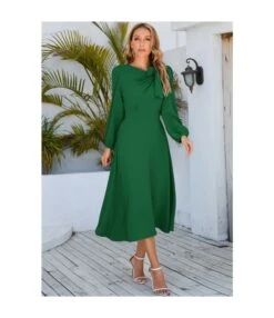 Round Neck Bowknot Elegant Lantern Sleeves A-Line Retro Dress Wholesale Dresses SDN537251 -OTIS Clothing Shop 74c38424 0b49 4ea7 8521 cade5dc3284f f6b3de676e3e8eaad58df71168790df5