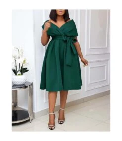 Sexy Short-Sleeved Deep V-Neck A-Line Hem Dress Wholesale Dresses V5923050500008 -OTIS Clothing Shop 761e3699c2d8407d8bedaff90126c5cc 6