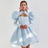 Bandage Puff Sleeve Solid Color Niche Bud Princess Dress Wholesale Dresses SDV463726 -OTIS Clothing Shop 767a4fb3 38b7 4d84 b71e 4dc5fc44770a 98809f84fb97d65b60bf1fb85c4e386a