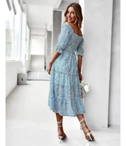 Sexy Off Shoulder Floral Midi Swing Dress High Waist Petal Sleeve Slim Vacation Wholesale Dresses SDN560630 -OTIS Clothing Shop 79fb0593 974f 49a5 a2c7 35812b52adb7 8a7e61ac435ce634002275bd616198e9