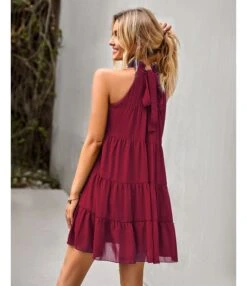 Sexy Lace-Up Tank Top Dress Sleeveless Crew Neck Solid Color Casual A-Line Tiered Wholesale Dresses SDN560684 -OTIS Clothing Shop 7a2693e8 8ba4 42cb ae5d 16346b692e1f 92199eae230709bdeca2b268c744c956