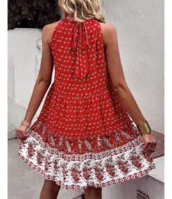 Fashion Print Halter Neck Dress Swing Casual Resort Wholesale Womens Bohemian Dresses With Pockets SDN560296 -OTIS Clothing Shop 7d5db568 fc41 438f 9375 f8e5d12fc422 70020dda013ccdac0259df85b9d42cca