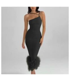 Women One Shoulder Halter Dress Feminine Backless Slim Fit Fishtail Long Dress Wholesale Clothing Vendors SDN537937 -OTIS Clothing Shop 823f518b 4982 4af4 b84c ff65b54edd29 b0e92d91c0cabdbe6a93309b89e11665