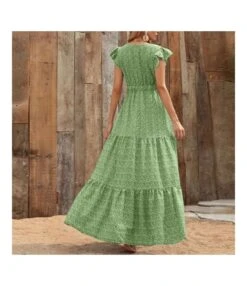 V Neck Ruffled Sleeve High Waist Vacation Smocked Floral Dress Wholesale Maxi Dresses SDN534610 -OTIS Clothing Shop 832e9e11 dfa7 46cd a5f3 a87962c0a3c0 c9610cfc8697e287108cbeeadd99b580