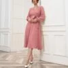 Puff Sleeve V-Neck Wide Swing Ladies Midi Dress With Belt Elegant Business Casual Women Wholesale Dresses SD204568 1 Puff Sleeve V-Neck Wide Swing Ladies Midi Dress With Belt Elegant Business Casual Women Wholesale Dresses SD204568 -OTIS Clothing Shop 843185f8 3989 49de aa7c 452f55b8a092 d990eaf738a9d996db9c9b07539a053a