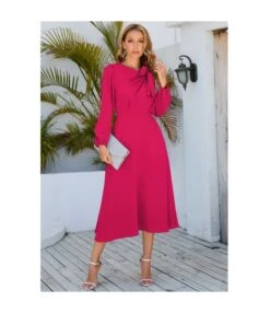 Round Neck Bowknot Elegant Lantern Sleeves A-Line Retro Dress Wholesale Dresses SDN537251 -OTIS Clothing Shop 8578f5dd b3bb 4855 8c58 686b5529883f b33f62f0f4fc8b4f59075bb2975b2663