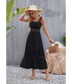 Solid Color Hollow Lace Stitching Vacation Square Neck Sleeveless Dress Wholesale Dresses SDN539940 -OTIS Clothing Shop 880f7ab3 b9cc 4909 af6f 68ebec5a49d2 e4752721de4f3f7ba5d24cf619cb8980