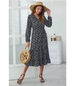 Floral Printed V-Neck Long Sleeve High Waist Flowy Ruffled Dress Casual Wholesale Dresses SDN532613 -OTIS Clothing Shop 8c7c932c 0c44 4296 9737 26868fffecdc 1618a38e0e701e35cc5f2d5a7ad04df6