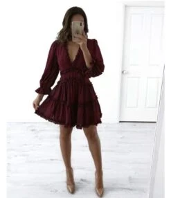 Floral Print Long Sleeve Vacation Dress Wholesale Dresses Backless Puff Sleeves SD203967 -OTIS Clothing Shop 8dd58a1b f194 4fb7 af07 3e3b12cfb80c E96BEA5A6F65D05158659B6C53101009