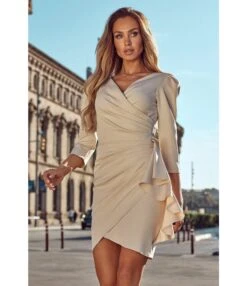 Sexy V-Neck Ruffles Dress Three-Quarter Sleeve Solid Color Wholesale Dresses SDN561494 -OTIS Clothing Shop 8fc3659b 5b6f 46b9 b8a9 4348c8155781 O1CN01DNPBZ61UK88OBUIBu 2099122498 0 cib