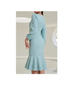 Plaid Square Neck Button Long Sleeve Elegant Ruffled Slim Dress Wholesale Dresses SDN536890 -OTIS Clothing Shop 92dff096 d27f 4913 8337 7ea6685c1df6 f8fdef6800842dd2550718a48c306027