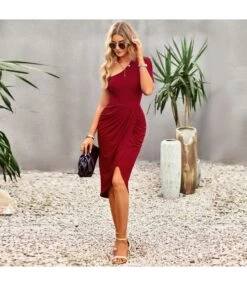 Solid Color Slanted Shoulder Slim Fit Slit Knitted Dress Wholesale Dresses SDN539520 -OTIS Clothing Shop 93c93b3d b676 48cb 9f2b 75e4772cbbf0 3b41b8b3c45452e6353eac724e252c22