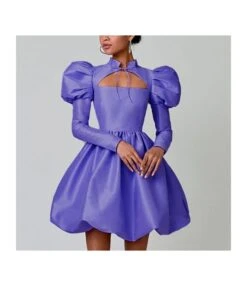 Bandage Puff Sleeve Solid Color Niche Bud Princess Dress Wholesale Dresses SDV463726 -OTIS Clothing Shop 9a6958f3 5fc8 40c6 839e dc77e9d38509 ee154fc7304b471a308eb3c6fdbe87a7