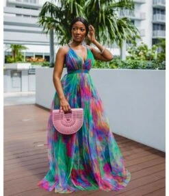 Mulitcolor Printed Sling Party Dress Sexy Deep V Vacation Wear Wholesale Maxi Dresses Trendy SD204092 -OTIS Clothing Shop 9d7dd279 ab90 4b17 adf5 809a37258c96 45e76fc75d2c91fb12130e0e24f1fcde