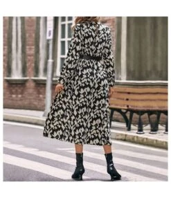 Long-Sleeve Half-High Collar Printed Waist A-Line Dress Wholesale Dresses SDN538601 -OTIS Clothing Shop 9de9f715 dacb 4975 8c17 9242b8d6af41 efd2531e5e80dcf6ab76d909c98f0cb2