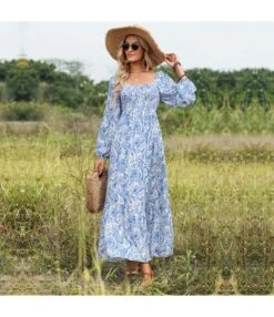 Square Collar Printed Long Sleeve Vacation Backless Swing Dress Wholesale Maxi Dresses N5323021600029 -OTIS Clothing Shop O1CN013Mwrgz1Irlsh4UZuw 1007700947 0 cib