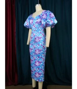 Commuter Style Lantern Sleeves High-Waisted Plum Print One-Step Dress Wholesale Dresses V5923050600035 -OTIS Clothing Shop O1CN018VPG9M1TGB8zvzNxO 2206882922354 0 cib